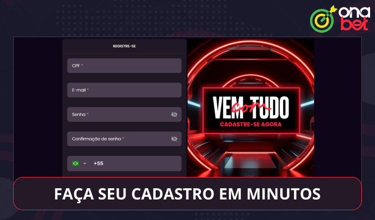 Cadastre um perfil de jogador brasileiro na Onabet