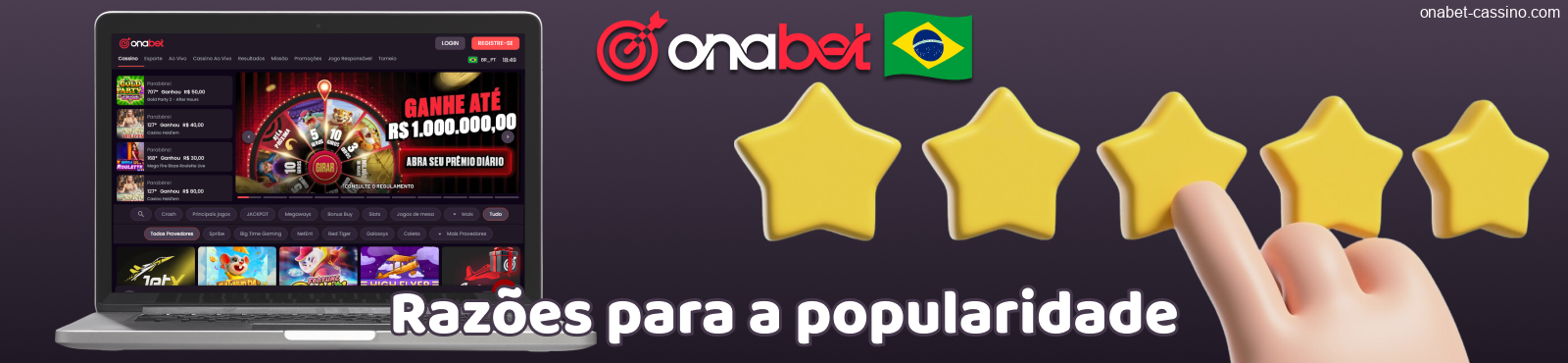 Razões da popularidade da Onabet Brasil