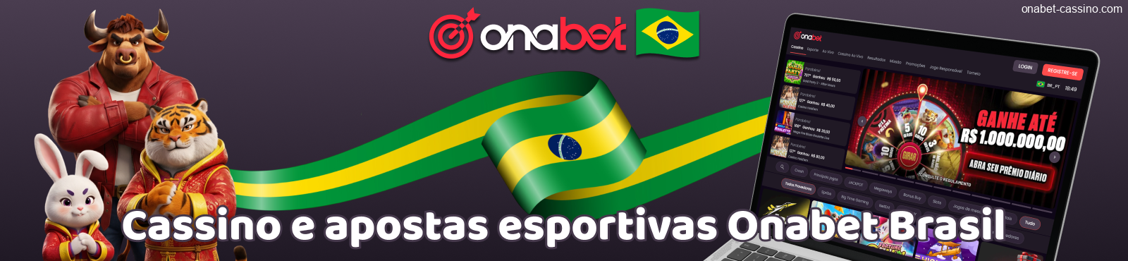 Cassino e casa de apostas oficial da Onabet Brasil